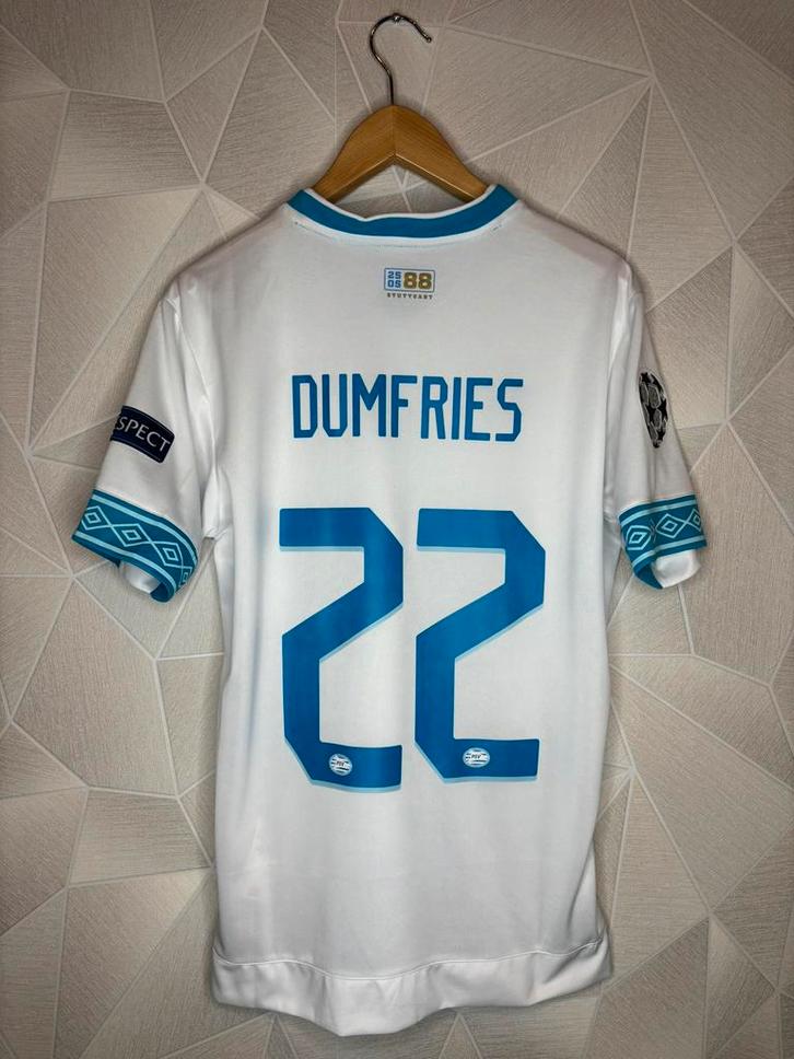 PSV Uit 2018/2019 Dumfries, Sport en Fitness, Voetbal, Zo goed als nieuw, Shirt, Maat M, Ophalen of Verzenden