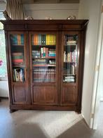Antieke Boekenkast met Glazen Deuren, Huis en Inrichting, Kasten | Boekenkasten, Ophalen, Gebruikt, Klassiek, 150 tot 200 cm