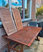 GRATIS tuintafel 150-240 x 90cm, Tuin en Terras, Tuintafels, Ophalen, Gebruikt, Rechthoekig, Hout