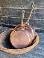 Koperen koekepan en hapjespan in zware kwaliteit, Ophalen of Verzenden, Overige materialen, Koekenpan of Braadpan