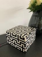 Diga Colmore Luxe deco box vierkant zwart/wit Line Nieuw, Ophalen of Verzenden, Nieuw