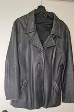 Stoer licht getailleerd leren Blazer/jas, Ophalen of Verzenden, Gedragen, Maat 42/44 (L), Zwart