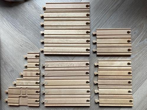 Houten treinbaan en assecoires, Kinderen en Baby's, Speelgoed | Houten speelgoed, Gebruikt, Overige typen, Ophalen