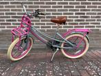 Meisjes fiets 18inch grijs/roze, Fietsen en Brommers, Fietsen | Meisjes, Ophalen of Verzenden, Gebruikt, 18 inch