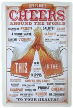 Wandbord Cheers, Ophalen of Verzenden, Nieuw