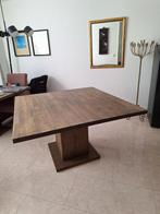 Vierkante eettafel op vierkante poot, Ophalen, Zo goed als nieuw, Vijf personen of meer, Modern