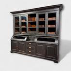 Grutterskast oud landelijk zwart buffetkast teak vintage, 200 cm of meer, Teakhout, Ophalen of Verzenden, Zo goed als nieuw