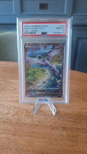 PSA 10 Aerodactyl V Alternate Art 180/196 Sword & Shield Los