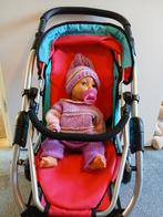 Poppenset met kinderwagen, kleertjes en accessoires, Ophalen of Verzenden, Zo goed als nieuw, Babypop