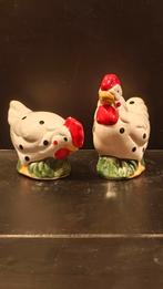 Kippen Peper en Zoutstel, Overige materialen, Gebruikt, Rood, Ophalen of Verzenden
