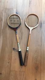Rucanor en wilson retro squash rackets hout vintage, Sport en Fitness, Squash, Racket, Gebruikt, Ophalen of Verzenden