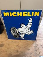 Michelin emaille bord 1982 80x80 cm., Verzamelen, Merken en Reclamevoorwerpen, Ophalen, Zo goed als nieuw, Reclamebord