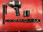 Facom slagmoersleutel (luchttol) en diverse krachtdoppen, Auto diversen, Autogereedschap, Ophalen of Verzenden, Gebruikt