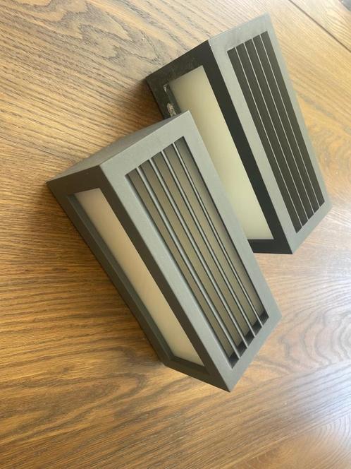 KARWEI buitenlamp Shutter antraciet grijs, Tuin en Terras, Buitenverlichting, Zo goed als nieuw, Wandlamp, Aluminium, Minder dan 50 watt