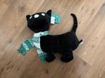 HEMA Siepie knuffel met groene sjaal, Kinderen en Baby's, Speelgoed | Knuffels en Pluche, Ophalen of Verzenden, Nieuw, Poes