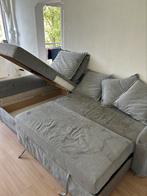 FRIHETEN Hoekslaapbank met opberger, Skiftebo donkergrijs, Huis en Inrichting, Ophalen, Gebruikt, Tweepersoons, 160 cm