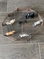 Schleich paarden ( 6 paarden met hekwerk ), Ophalen, Gebruikt