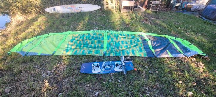 Complete Cabrinha Kite-set 10m2, Watersport en Boten, Kitesurfen, Gebruikt, Kitesurf-set, 10 m², Twintip, Ophalen