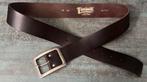 Timbelt.  Bruine leren riem. 105 cm., Bruin, Echt leder, Nieuw, Timbelt