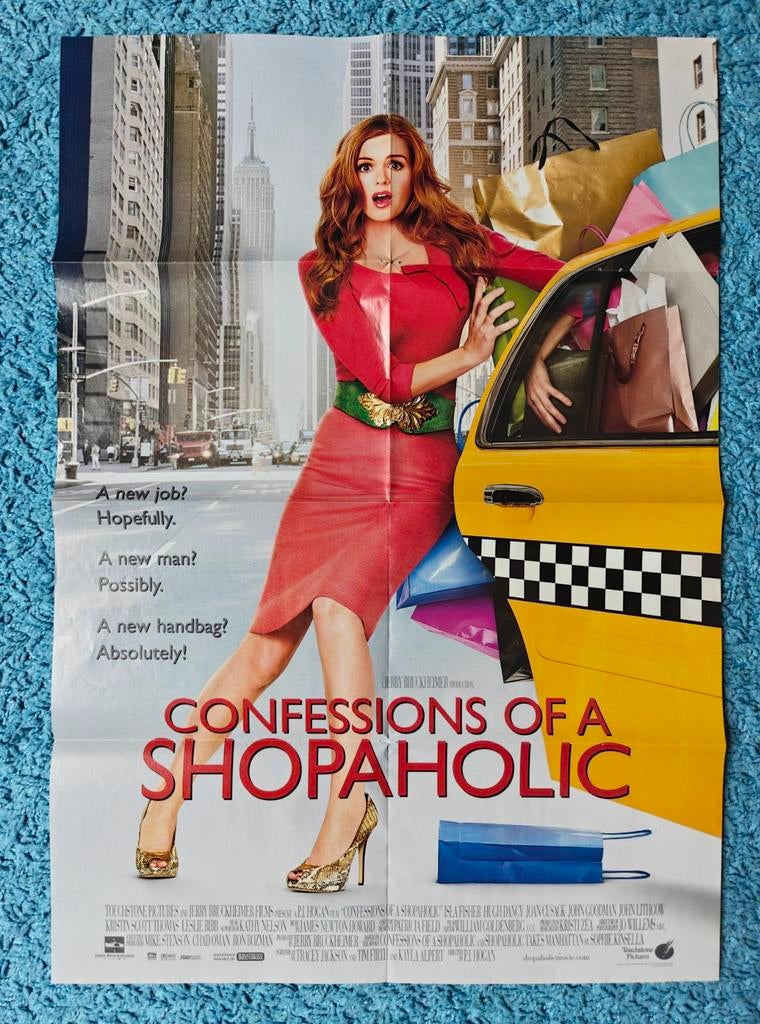 Confessions of a Shopaholic movie poster hitkrant (2009), Rechthoekig Staand, Nieuw, Ophalen of Verzenden, A1 t/m A3