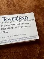 6 keer entree ticket toverland tot 31-03-2026, Drie personen of meer, Ticket of Toegangskaart