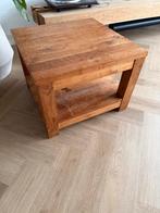 Teak bijzettafel - 60x60cm, Huis en Inrichting, Tafels | Bijzettafels, Gebruikt, Vierkant, 55 tot 75 cm, Hout