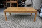 Mooie houten tafel eettafel stamtafel 200 x 100 cm., Ophalen, Gebruikt, Hout, Eén