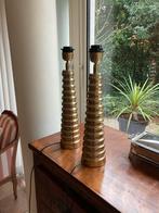 2 lampenvoeten goud kleurig, Huis en Inrichting, Woonaccessoires | Zuilen en Pilaren, Ophalen, Zo goed als nieuw