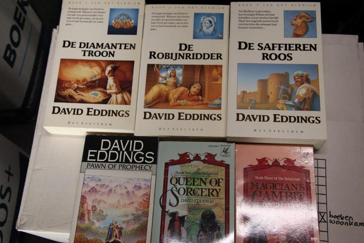 6 boeken van David Eddings, Boeken, Fantasy, Gelezen, Ophalen of Verzenden