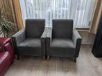 tweezits bank, twee stoelen, en één relaxstoel, Gebruikt, 75 tot 100 cm, Ophalen