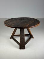 Eettafel rond rustiek landelijk 1960s, Ophalen, 100 tot 150 cm, Rond, Zo goed als nieuw