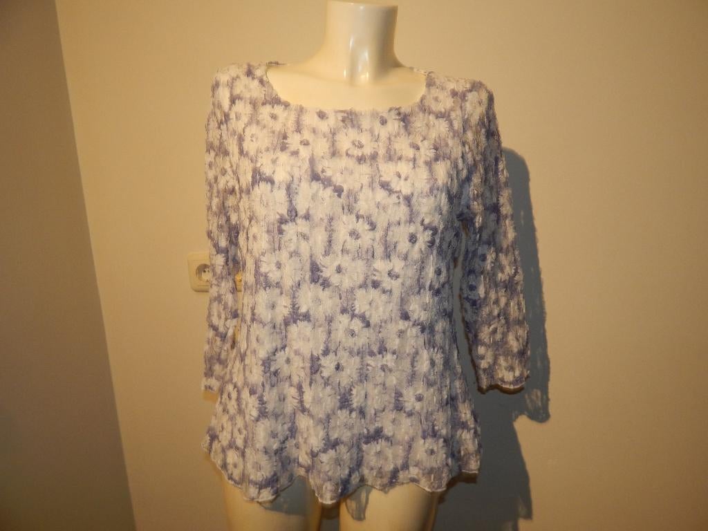 Phase Eight truitje structuur bloemen stof lila wit mt 44, Overige kleuren, Verzenden, Phase eight, Maat 42/44 (L)