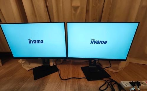 iiyama monitoren 24 inch, Computers en Software, Monitoren, Zo goed als nieuw, 61 t/m 100 Hz, DisplayPort, HDMI, VGA, In hoogte verstelbaar