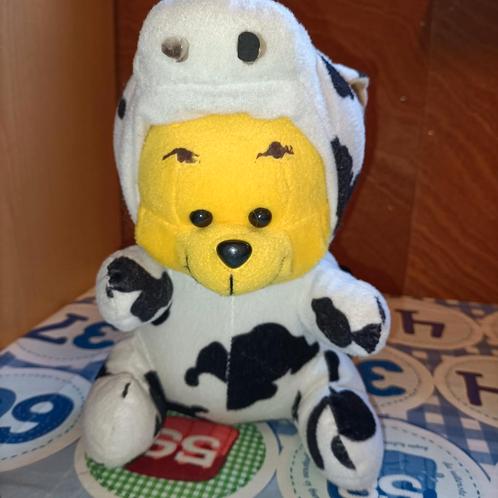 Winnie de Pooh knuffel in koe verkleedpak 25 cm, Kinderen en Baby's, Speelgoed | Knuffels en Pluche, Nieuw, Koe, Ophalen of Verzenden