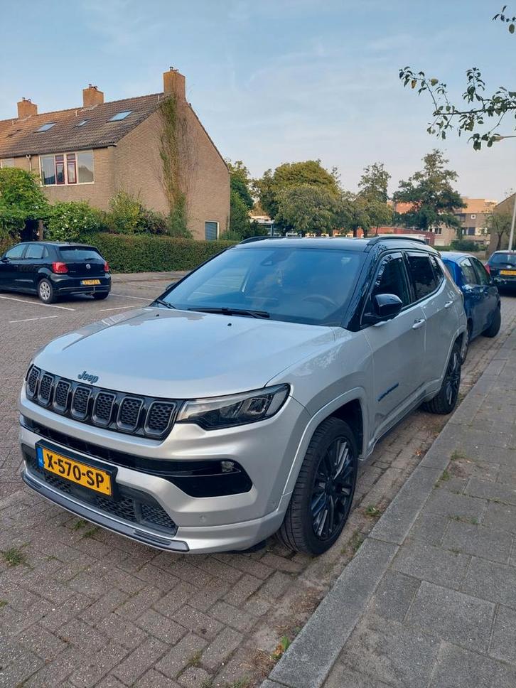 Jeep Compass 1.3T 4XE 240pk Eawd Aut 2022 Grijs, Auto's, Jeep, Particulier, Compass, 360° camera, 4x4, ABS, Achteruitrijcamera
