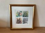 4 seizoenen Frans de Poorter aquarel, Antiek en Kunst, Kunst | Litho's en Zeefdrukken, Ophalen of Verzenden