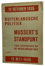 NSB - 12 october 1935 - Buitenlandse politiek, Verzamelen, Militaria | Tweede Wereldoorlog, Ophalen of Verzenden, Overige soorten
