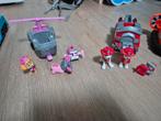 Paw patrol pupwagens, personages en paw patroller, Ophalen of Verzenden, Gebruikt