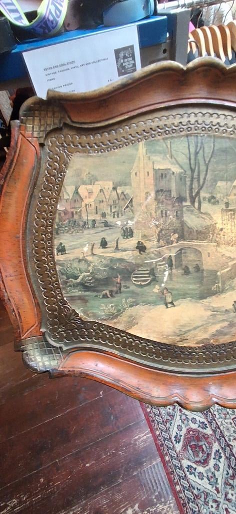 Antiek Florentijns Dienblad 19e Eeuw, Ophalen of Verzenden