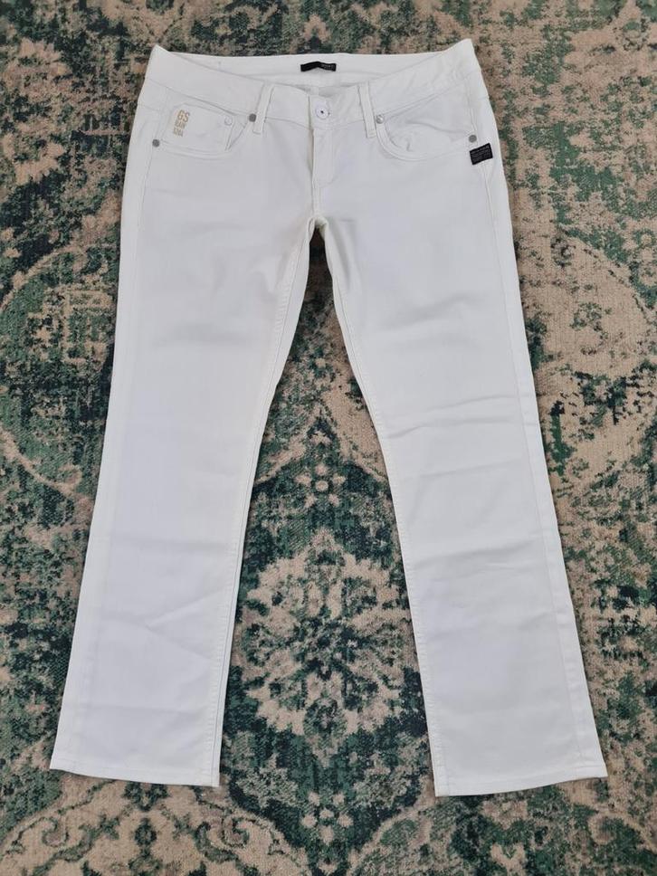 G-star raw attacc straight W32 L30 WMN Tulsi3230 Wit, Kleding | Dames, Spijkerbroeken en Jeans, Zo goed als nieuw, W30 - W32 (confectie 38/40)