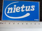 sticker fina logo nietus niet dus, Verzenden, Zo goed als nieuw, Bedrijf of Vereniging