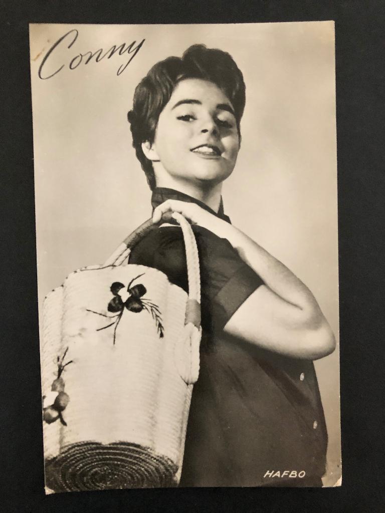 Ansichtkaart Popartiest Conny Froboess, Verzamelen, Ophalen of Verzenden, 1960 tot 1980, Ongelopen, Sterren en Beroemdheden