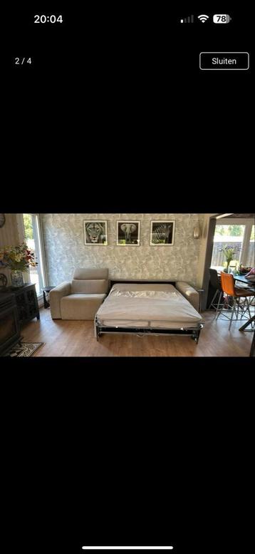 Loungebank met slaapfunctie - 2.80m beschikbaar voor biedingen