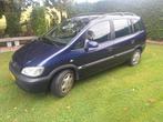 Opel Zafira 1.8i  '99 Blauw 7 persoons. apk tot 10 juni 2026, 1330 kg, Stof, 4 cilinders, Blauw