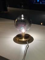 Messing MADE tafellamp met bol, Ophalen of Verzenden, Zo goed als nieuw, Glas, Minder dan 50 cm