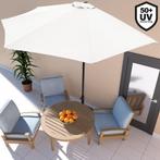 Balkon parasol, Crème, halve parasol, muur parasol,, Ophalen of Verzenden, Nieuw, 2 tot 3 meter, Muurparasol