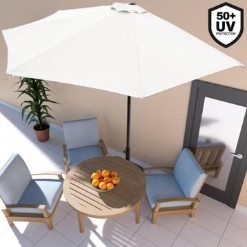Balkon parasol, Crème, halve parasol, muur parasol, beschikbaar voor biedingen