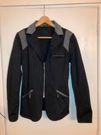 Wedstrijdjasje zwart/grijs met rits, QHP Eve maat 40, Dieren en Toebehoren, Paardrijkleding, Ophalen of Verzenden, Zo goed als nieuw