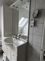 Wastafelkast met Spiegel en Opbergruimte, Huis en Inrichting, Badkamer | Badkamermeubels, Ophalen, Gebruikt, 100 tot 150 cm, 25 tot 50 cm