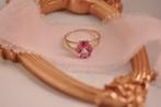 Vintage 9 karaat toermalijn en diamant, Vintage, Vintage, Vintage, Ophalen of Verzenden